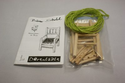 kit to build a little chair for bear size 10 - 14 cm